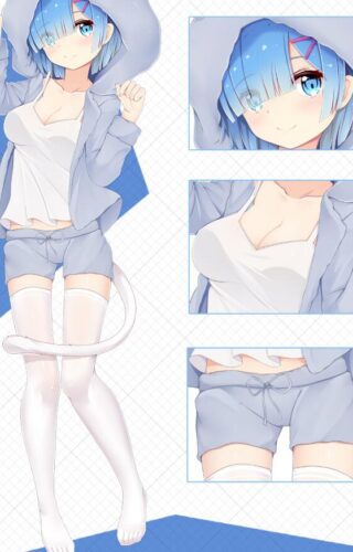 Rem and Ram Body Pillow Re Zero (2)