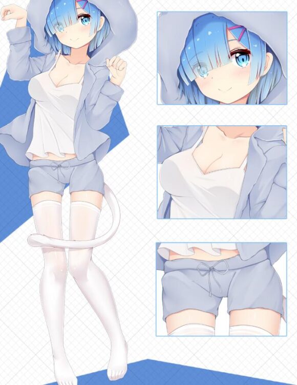 Rem and Ram Body Pillow Re Zero (2)