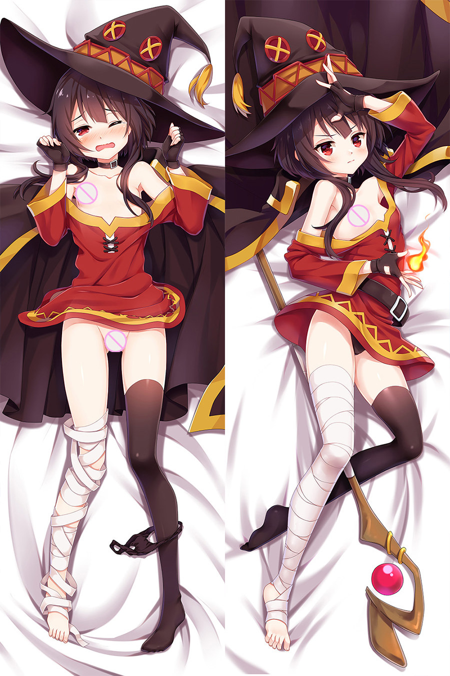 Buy Megumin Dakimakura | KonoSuba Gods Blessing on this Wonderful World!  Ver 2 Body Pillow | Sakume