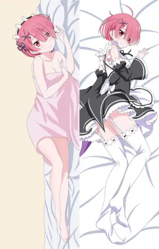 Sbarden Re 50 cm Peach skin zero Anime Body Pillowcase Peach Skin 2WAY Double-sided Different Anime Characters Rem Printing Pillow Cover Hot Gift for Anime Fans 150 