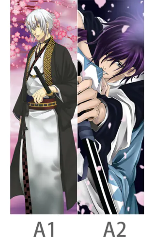 Kazama Chikage and Saitou Hajime Hakuouki