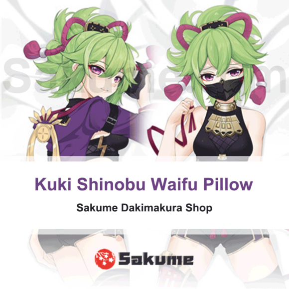 Kuki Shinobu Body Pillow Waifu | Genshin Impact