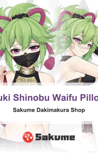 Kuki Shinobu Waifu Body Pillow Covers | Genshin Impact