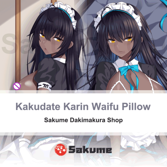 Kakudate Karin Maid Outfit Naked Anime Body Pillow | Blue Archive