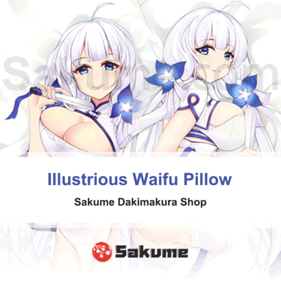 Cheongsam Illustrious Azur Lane Waifu Dakimakura (1)