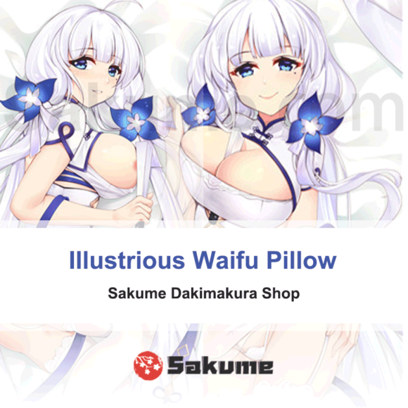 Hentai Cheongsam Illustrious Azur Lane Waifu Body Pillow Cover (2)