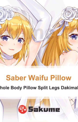 Saber Wedding Dress Waifu Body Pillow Onahole Body Pillow Split Legs Dakimakura | Fate