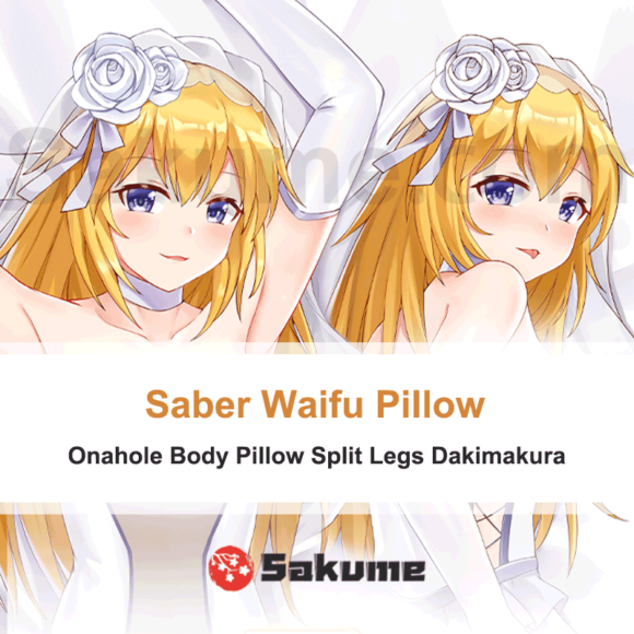 Saber Wedding Dress Waifu Body Pillow Onahole Body Pillow Split Legs Dakimakura | Fate