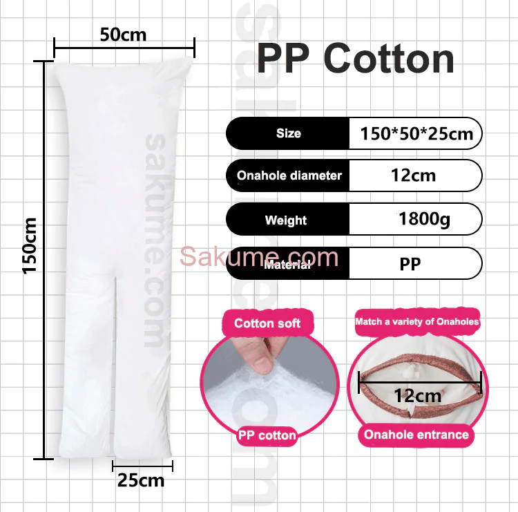 Sakume PP Cotton Onahole Body Pillow Split Legs Dakimakura