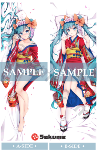 17023 Kimono Hatsune Miku Anime Body Pillow Cover | Vocaloid