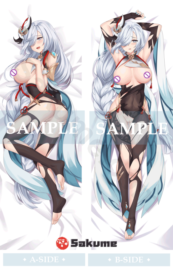 9322754-H Shenhe Naked Waifu Body Pillow | Genshin Impact