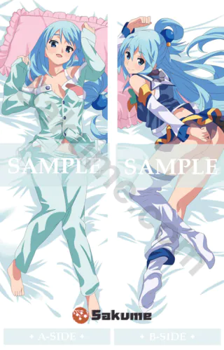 71054 Aqua Anime Dakimakura | KonoSuba God's Blessing on This Wonderful World