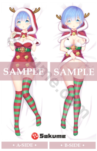 78075 Rem Christmas Waifu Body Pillow Cover | Re Zero