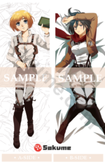9322730 Armin Arlert & Mikasa Ackerman Waifu Pillow Cover | Attack on Titan