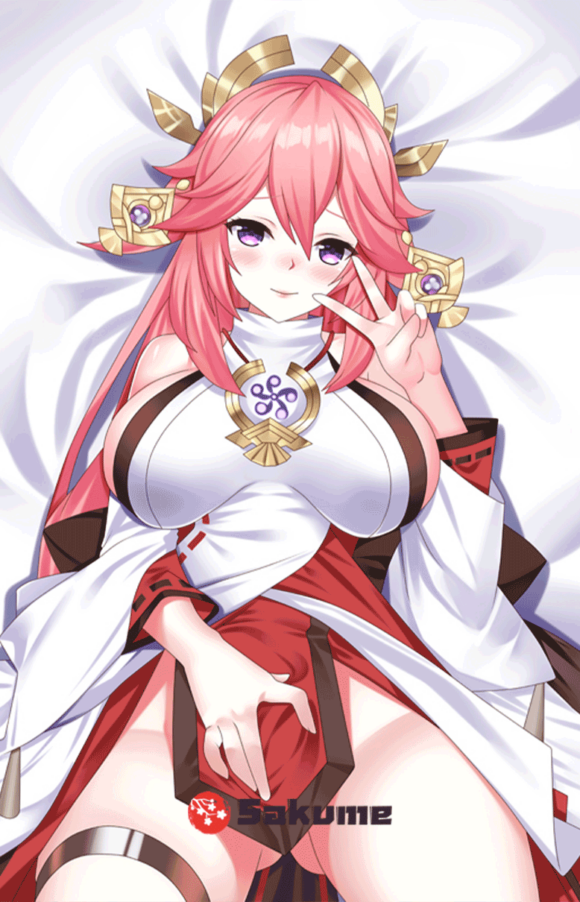 Yae Miko Dakimakura Pillow Cover Genshin Impact (2)