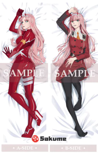 211032 Zero Two Anime Body Pillow Cover | DARLING in the FRANXX
