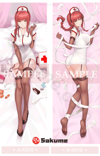 Sakume 9321032 1 Makima Nurse Uniform Wifu Body Pillow | Chainsaw Man