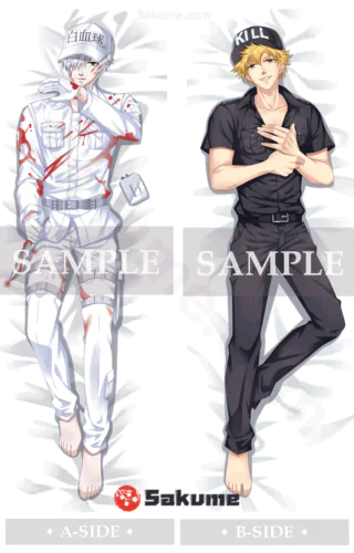 Sakume 93211117 U 1146 White Blood Cell & Killer T Cell Male Dakimakura | Cells at Work!