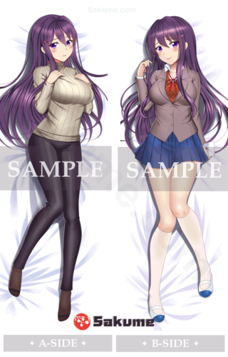 Sakume 93211134 Yuri (DDLC) Waifu Pillow Case | Doki Doki Literature Club