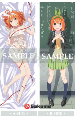 Sakume 9321305 Sakume Yotsuba Nakano Anime Body Pillow Cover | 5Toubun no Hanayome The Quintessential Quintuplets