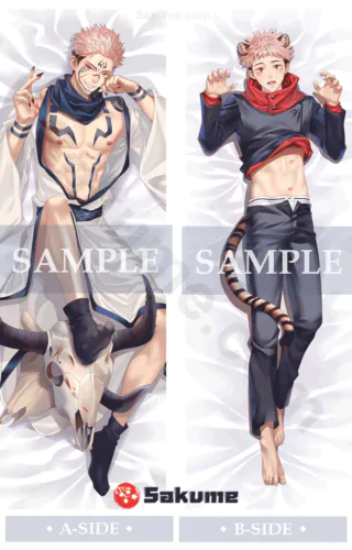 Sakume 9321409 Sukuna Dakimakura Body Pillow Cover | Jujutsu Kaisen