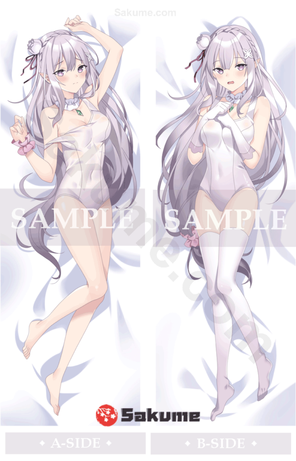 Sakume 9321518 Sakume Emilia Anime Body Pillow Cover | Re:Zero