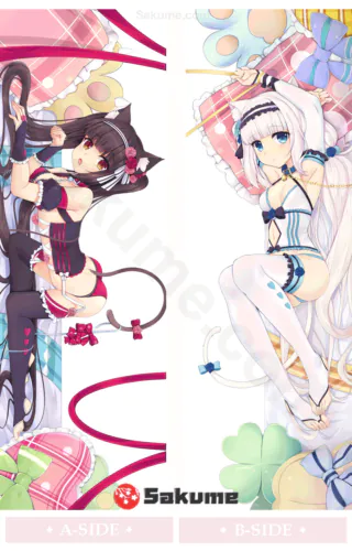 Sakume 9320001 1 Chocola & Vanilla Anime Waifu Pillow | Nekopara