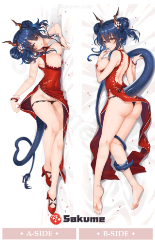 Sakume 9320016 2 Arknights Ch'en Cheongsam Skin Waifu Body Pillow Case