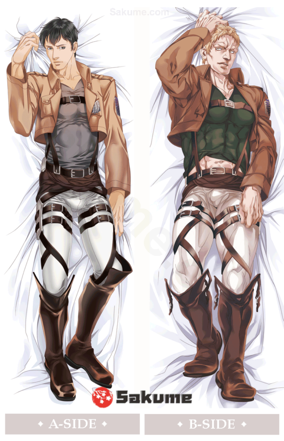 Sakume 9320107 Bertholdt Hoover & Reiner Braun Male Dakimakura | Attack on Titan