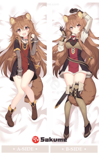 Sakume 9320307 The Rising of the Shield Hero Raphtalia Anime Waifu Body Pillow