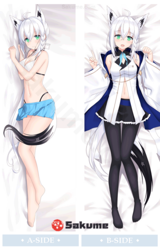 Sakume 9320409 Virtual YouTuber Shirakami Fubuki Waifu Dakimakura | Virtual YouTuber