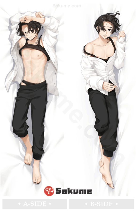 Sakume 9321081 2 Black Hair Mikey Manjiro Sano Male Body Pillow | Tokyo Revengers