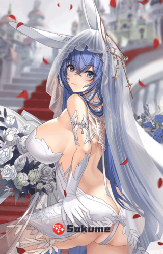 Sakume 9322950 New Jersey Wedding Skin Waifu Body Pillow | Azur Lane