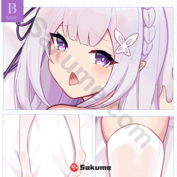 Emilia Hentai Waifu Pillow Onahole Dakimakura Split Legs Dakimakura | Re Zero