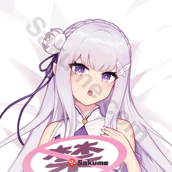 Emilia Hentai Waifu Pillow Onahole Dakimakura Split Legs Dakimakura | Re Zero