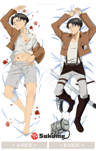 Sakume 9320516 Levi Ackerman Male Dakimakura | Attack on Titan