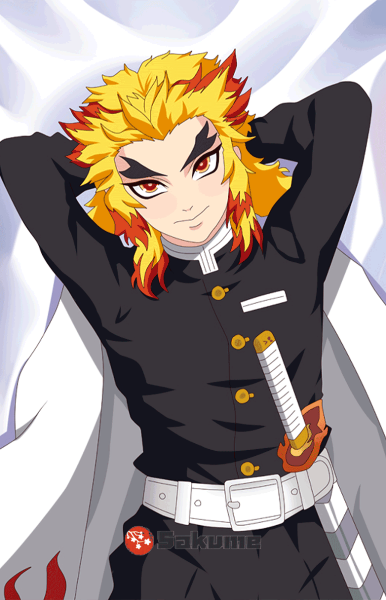 Buy Sakume Kyojuro Rengoku Husbando Pillow | Kimetsu no Yaiba Body ...