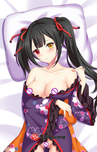 Sakume 93221049 H Date A Live Tokisaki Kurumi Uncensored Waifu Body Pillow | Date A Live