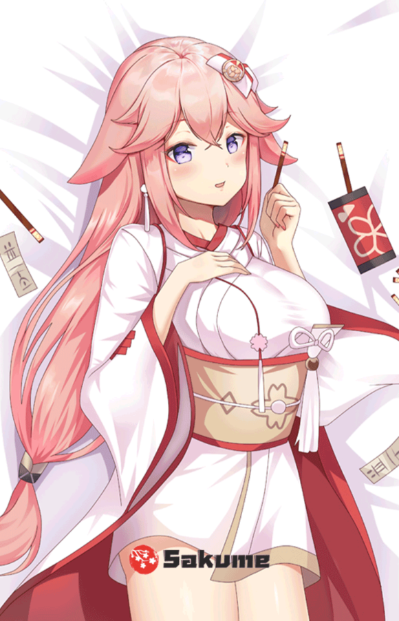 Sakume 9322970 Yae Miko Genshin Impact Dakimakura Pillow | Genshin Impact