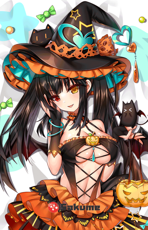 Sakume Halloween Costume Kurumi Tokisaki Waifu Pillowcase | Date A Live