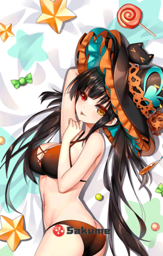 Sakume Halloween Costume Kurumi Tokisaki Waifu Pillowcase | Date A Live