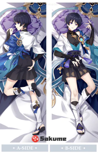 Sakume 93221209 Wanderer Genshin Dakimakura Waifu Anime Pillowcase