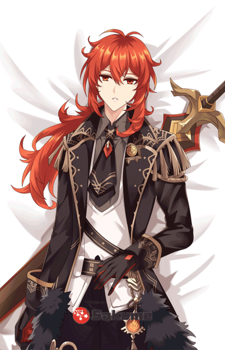 Buy Sakume Diluc Ragnvindr Genshin Impact Male Body Pillowcase