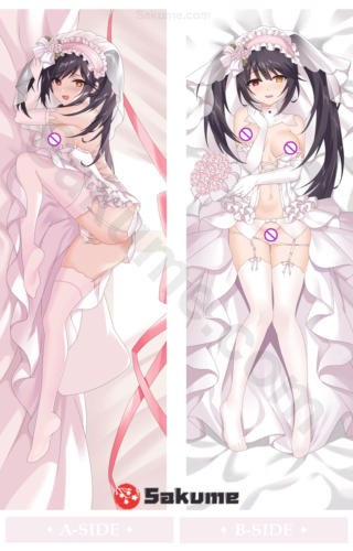 Sakume 93221221 H Kurumi Tokisaki Date A Live Wedding Dress Dakimakura Waifu Anime Pillowcase