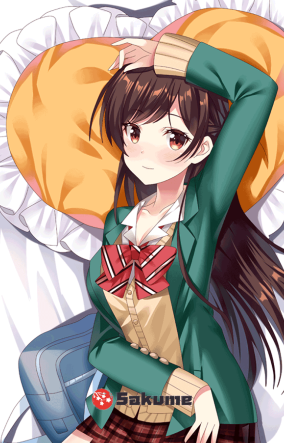 Sakume 93221223 H Chizuru Ichinose Rent a Girlfriend Dakimakura Waifu Anime Pillowcase 1