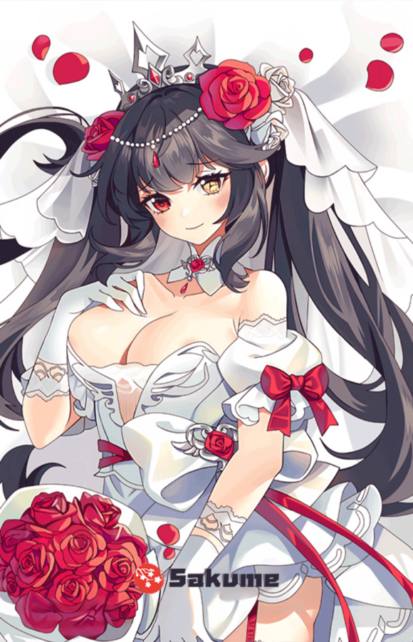 Sakume 93221241 Wedding Dress Kurumi Tokisaki Date A Live Dakimakura Body Pillow 2