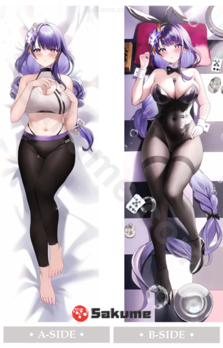 Sakume 93221253 Raiden Shogun Bunny Girl Genshin Impact Dakimakura Body Pillow