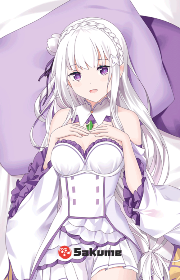 Sakume 93221266 Emilia ReZero Body Pillow Dakimakura 1