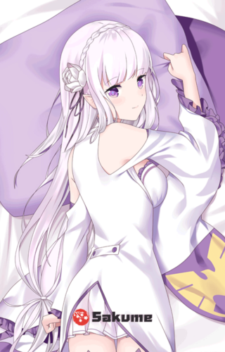 Sakume 93221266 Emilia ReZero Body Pillow Dakimakura 2