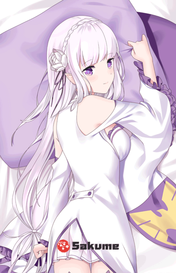 Sakume 93221266 Emilia ReZero Body Pillow Dakimakura 2